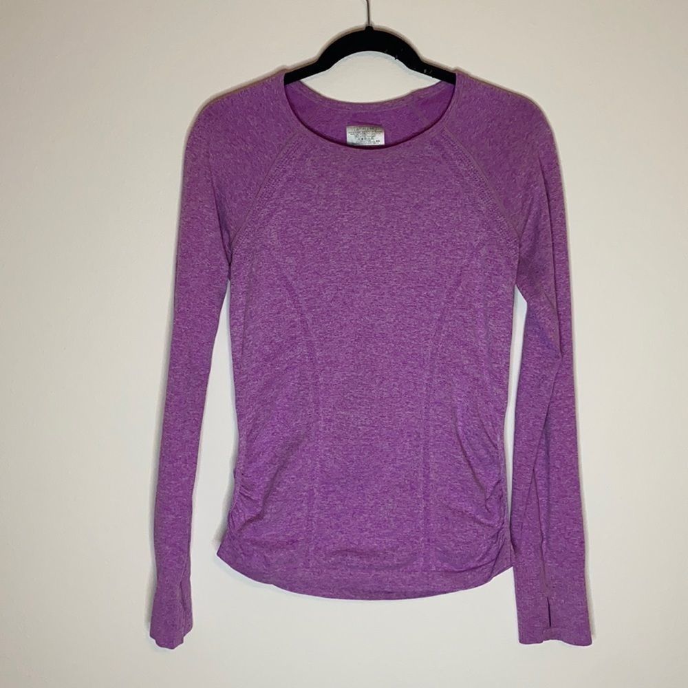 Athleta Ruched Long Sleeve Top